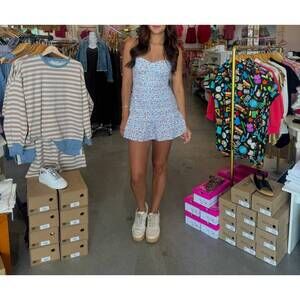 NEW SINCERELY OURS vivi patterned romper in cherry check